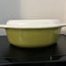Vintage Pyrex 2 1/2 qt Verde Olive Casserole 045 large w/ 945-C lid