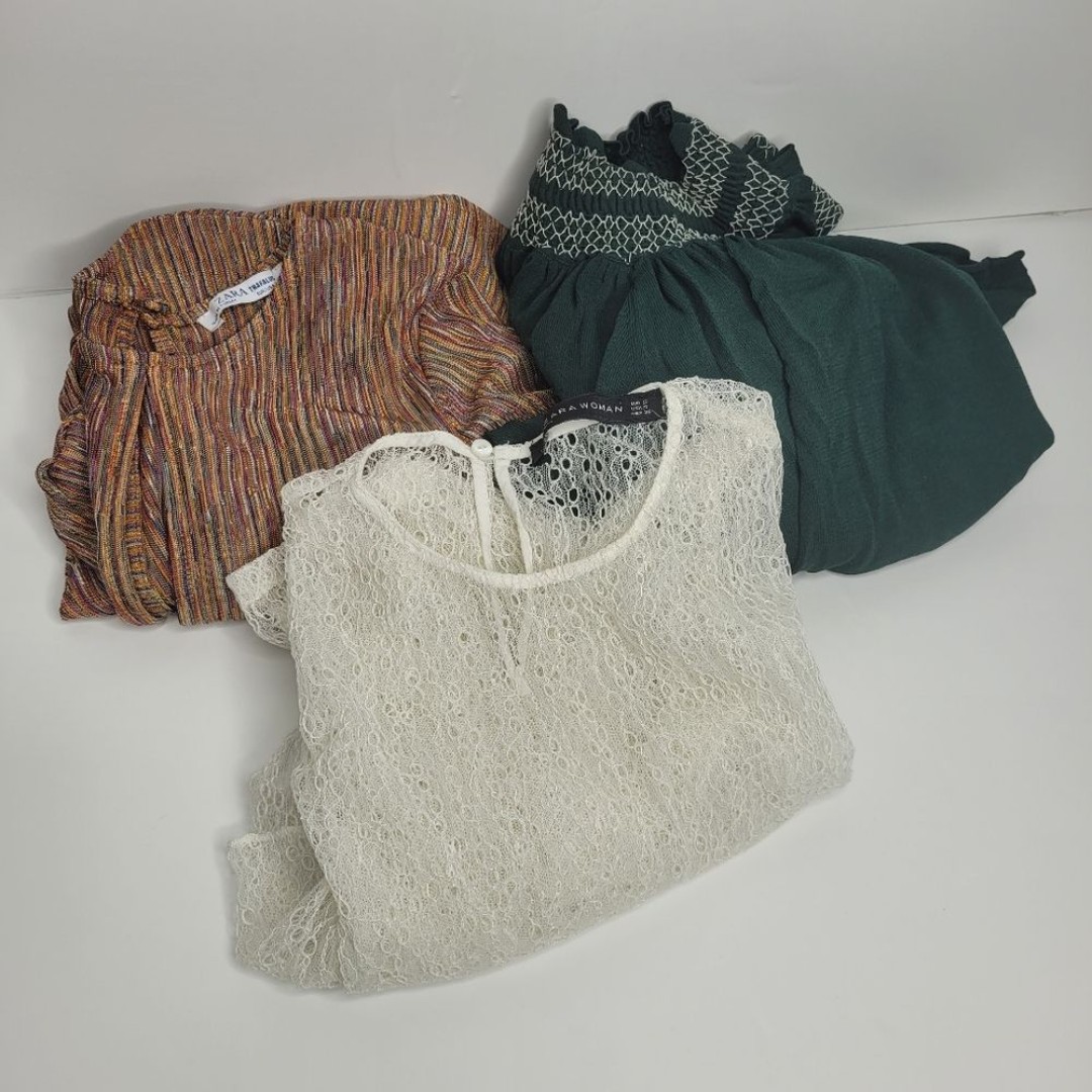 Zara Lot/bundle: 1 Romper And 2 Tops Size Small