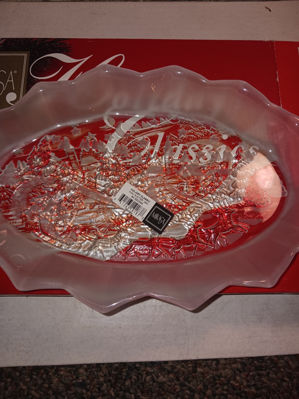 Mikasa oval christmas platter