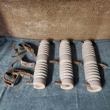 S&C Fuse Cut Out Type XS Ele Power Line Overhead Pole (Lot Of 3 + Extra Parts)