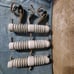 S&C Fuse Cut Out Type XS Ele Power Line Overhead Pole (Lot Of 3 + Extra Parts)