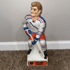 Vintage McCormick NHL New York Rangers Decanter #7 Rod Gilbert 1970's Empty