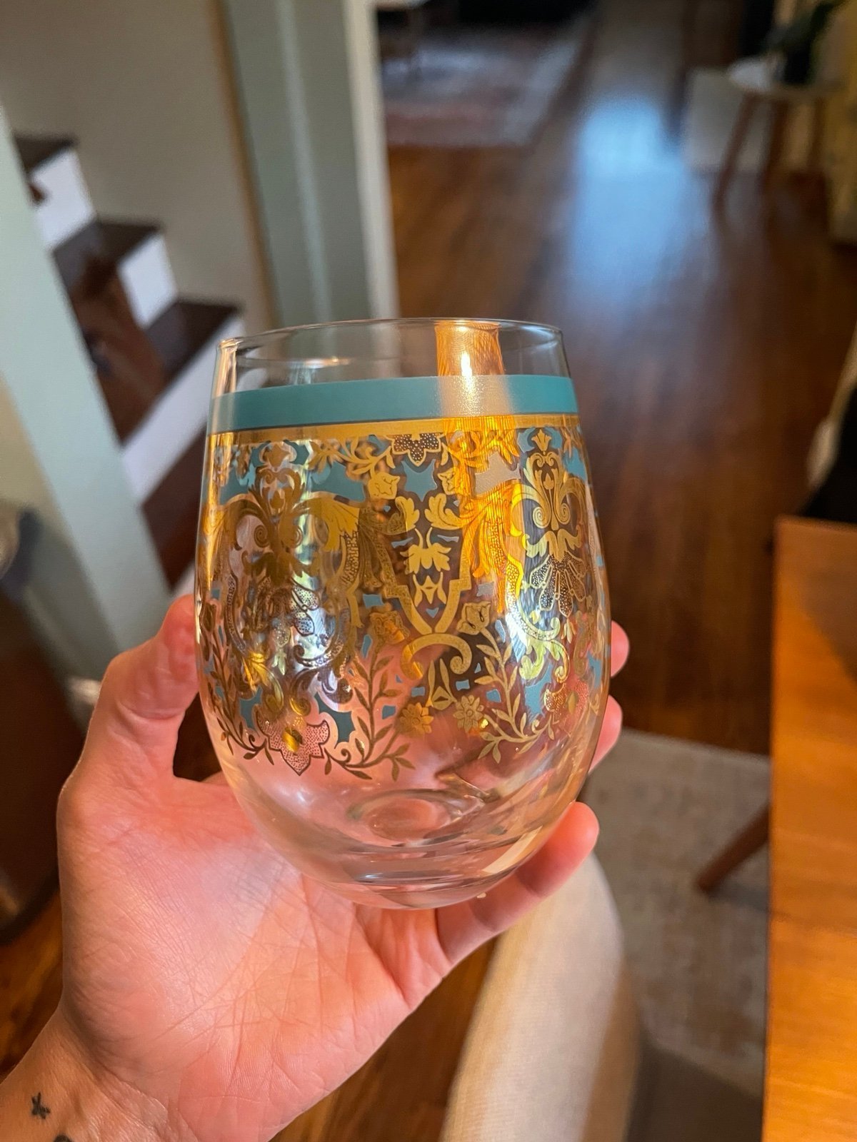 Set of 4 Stemless Wine Glasses