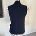 Vintage Celine Paris Navy Blue Wool Knit Vest