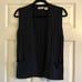 Vintage Celine Paris Navy Blue Wool Knit Vest