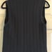 Vintage Celine Paris Navy Blue Wool Knit Vest