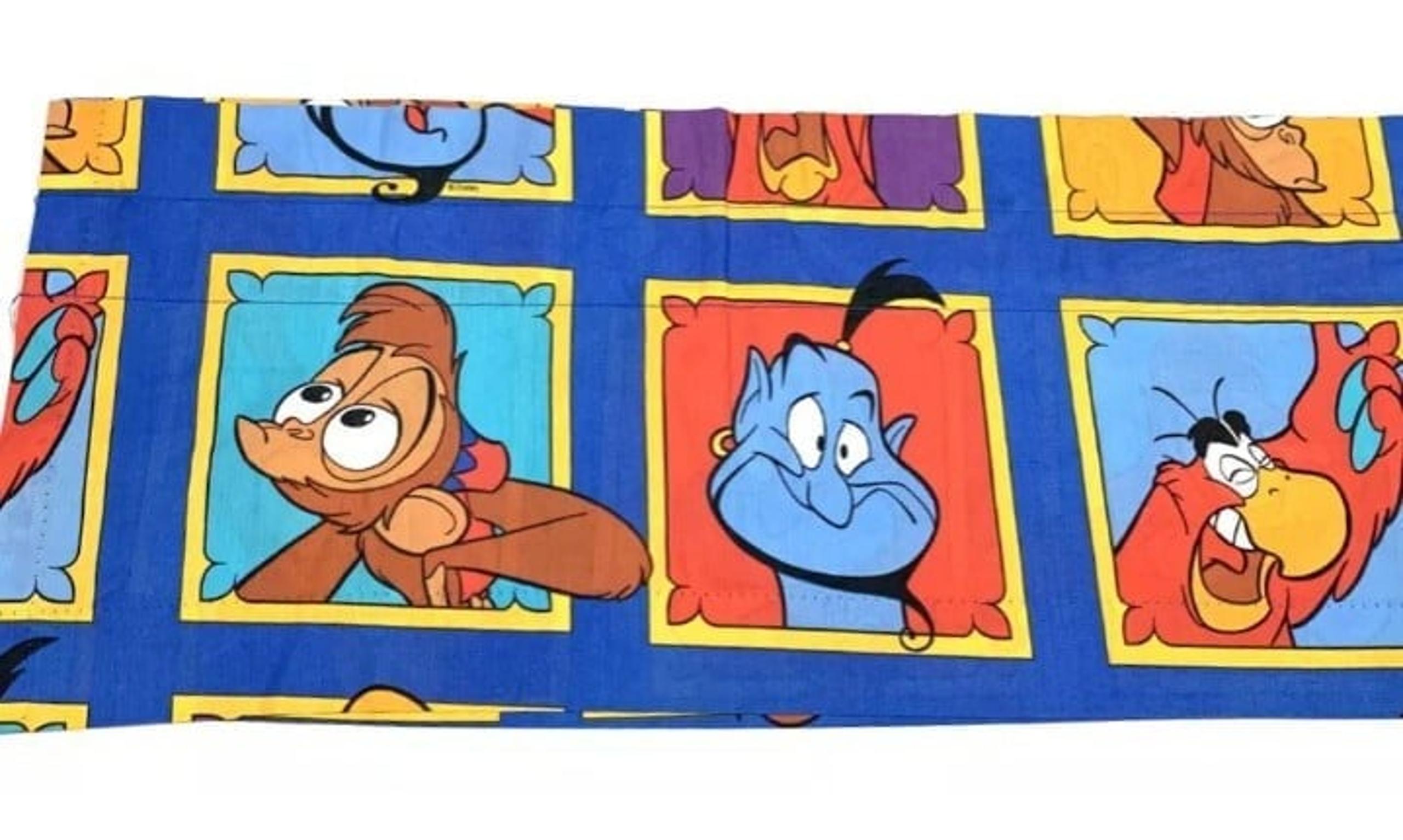 Aladdin Disney Vintage 1993 Window Valance Curtain Treatment Rare HTF 80 X 17