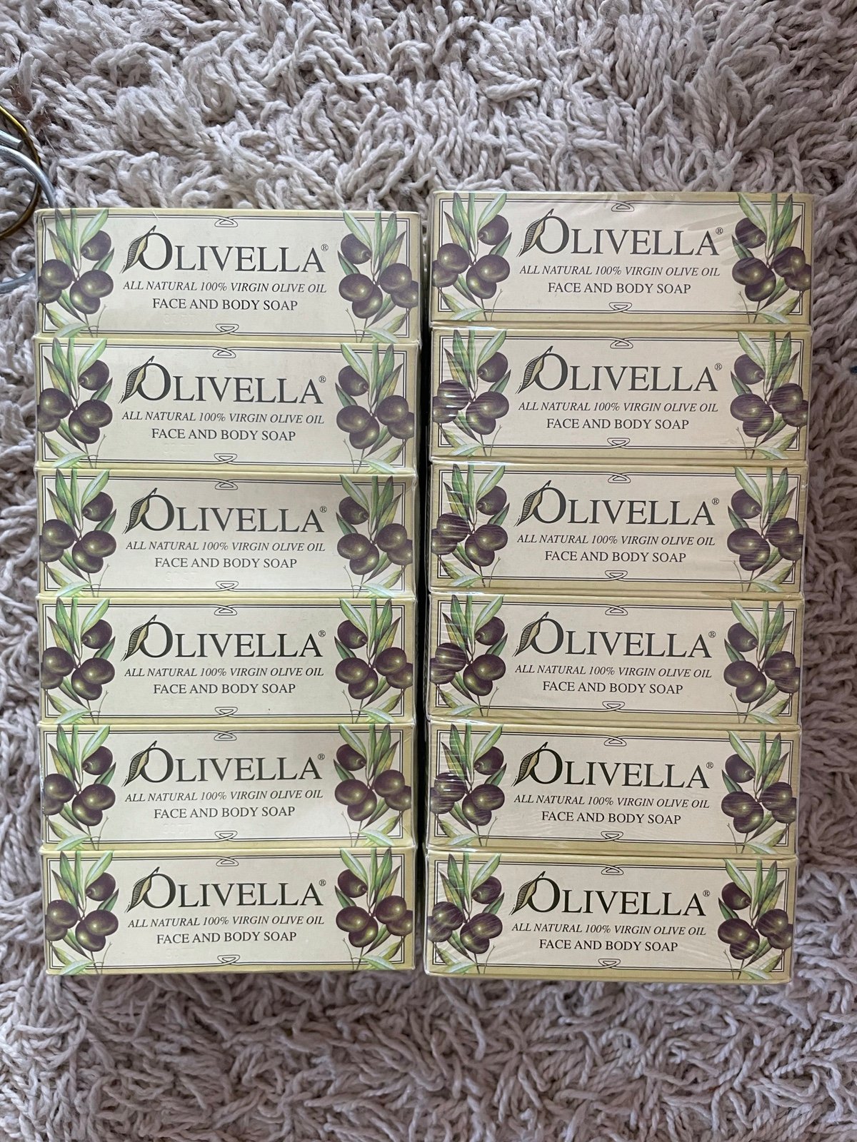 2 Olivella Set of 6 100% Virgin Olive Oil Beauty Bars