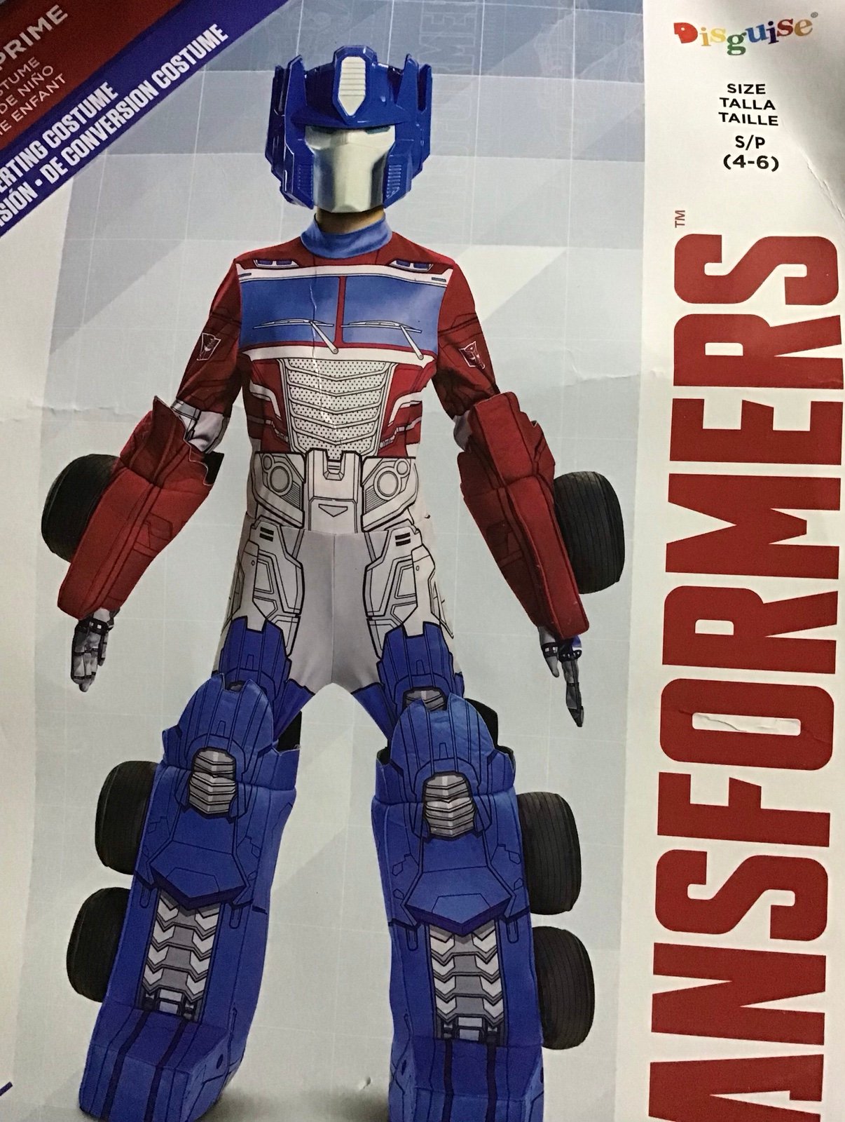 Boy's Transformers Converting Optimus Prime Costume Size Small (4-6)