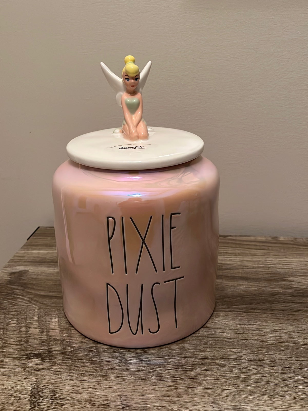 Rae Dunn Disney Pixie Dust Tinker Bell canister