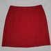 90s Vintage My Michelle Red Crepe Velvet Collared Full-zip Mini Skirt Suit 7/8