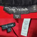 90s Vintage My Michelle Red Crepe Velvet Collared Full-zip Mini Skirt Suit 7/8