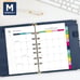 Emily Ley 2023 Simplified System Weekly/Monthly Organizer Gift Set, Happy Stripe