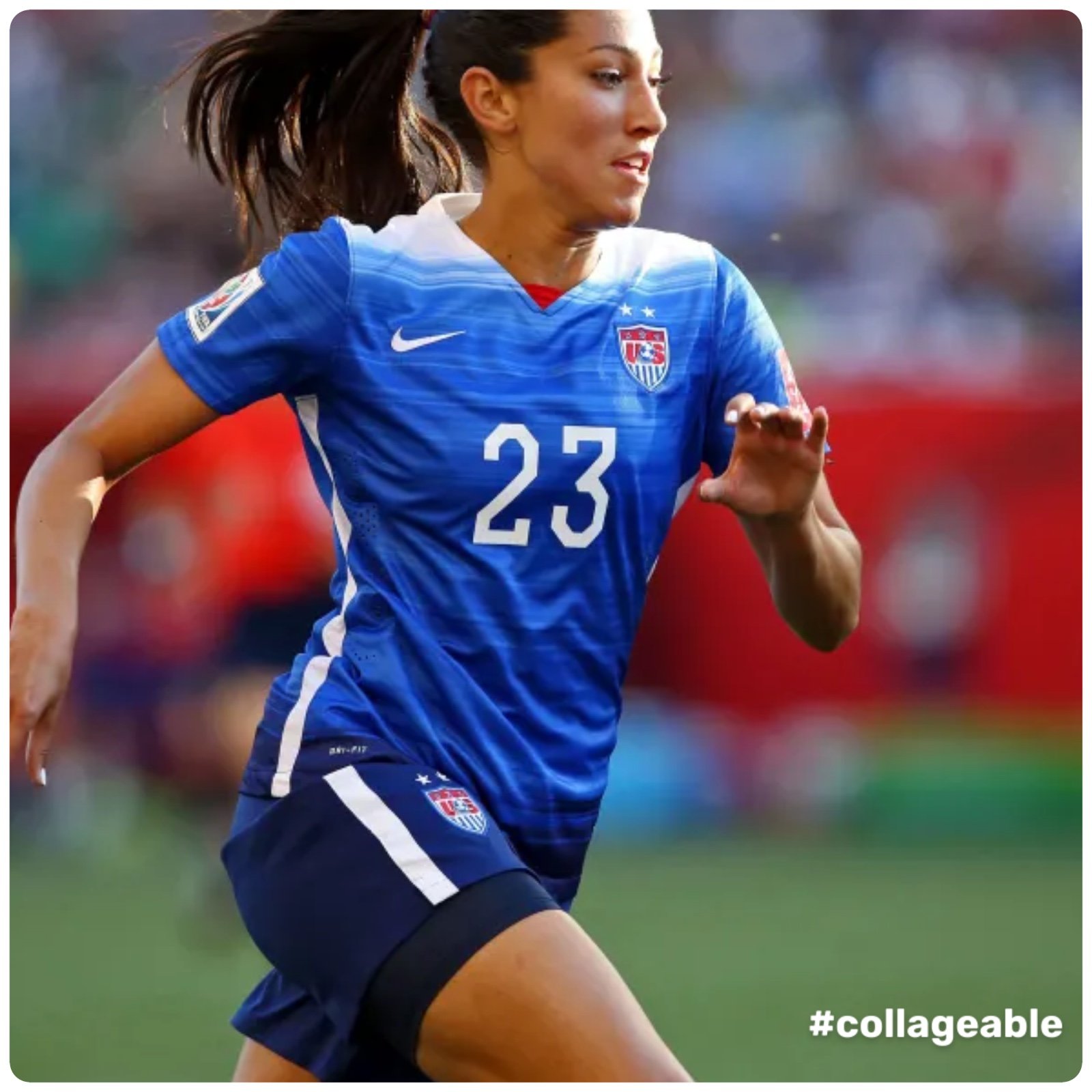 NIKE USWNT USA WOMENS SOCCER NATIONAL 2015 #23 PRESS AWAY JERSEY L