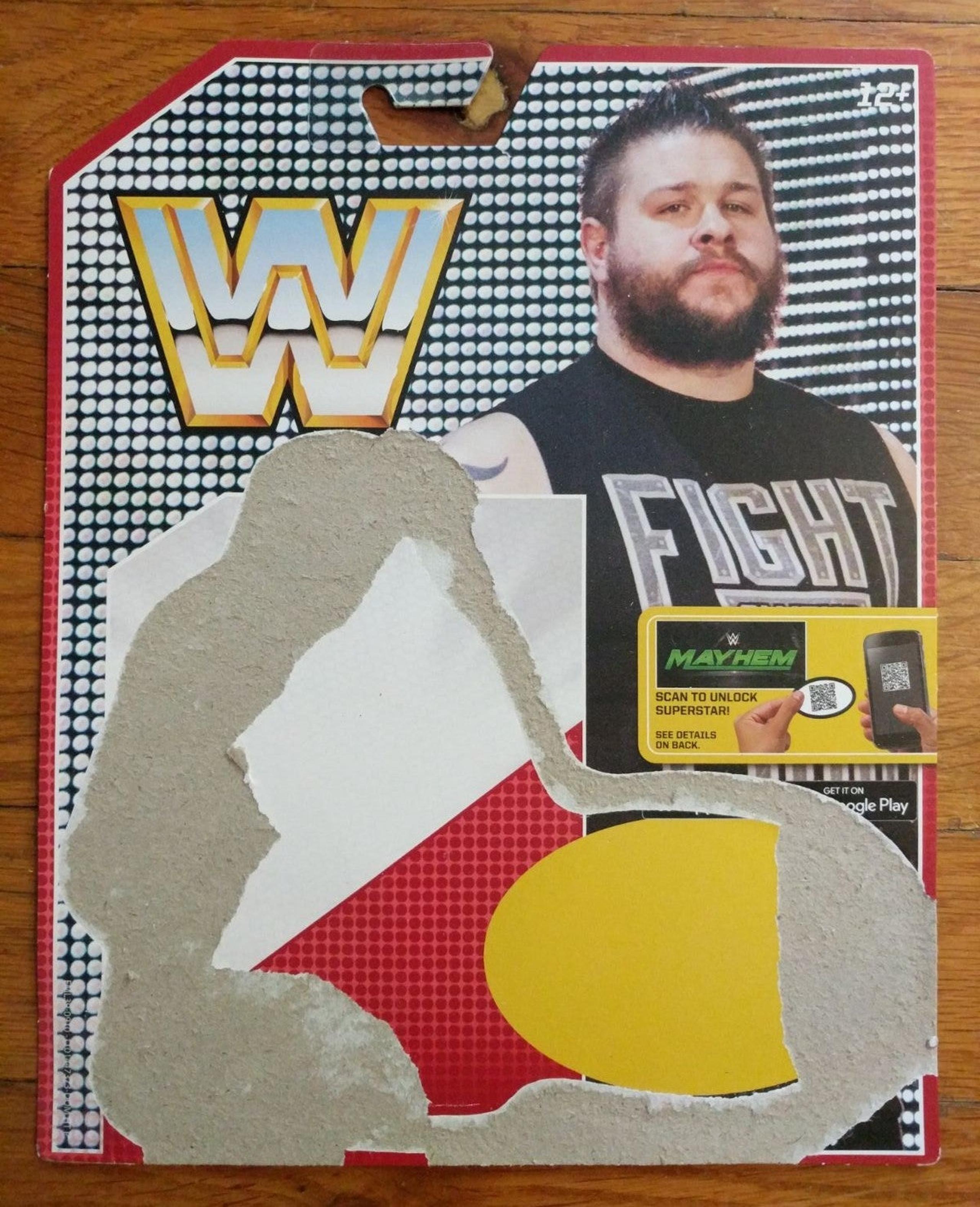 WWE Kevin Owens Figure Mattel Card Back