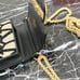 Trendy Black and Beige Monogram Shoulder Bag