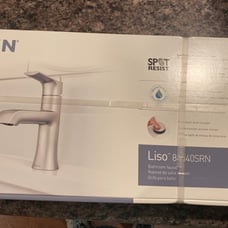 Moen Liso Single Hole Bathroom Faucet Brushed Nickel