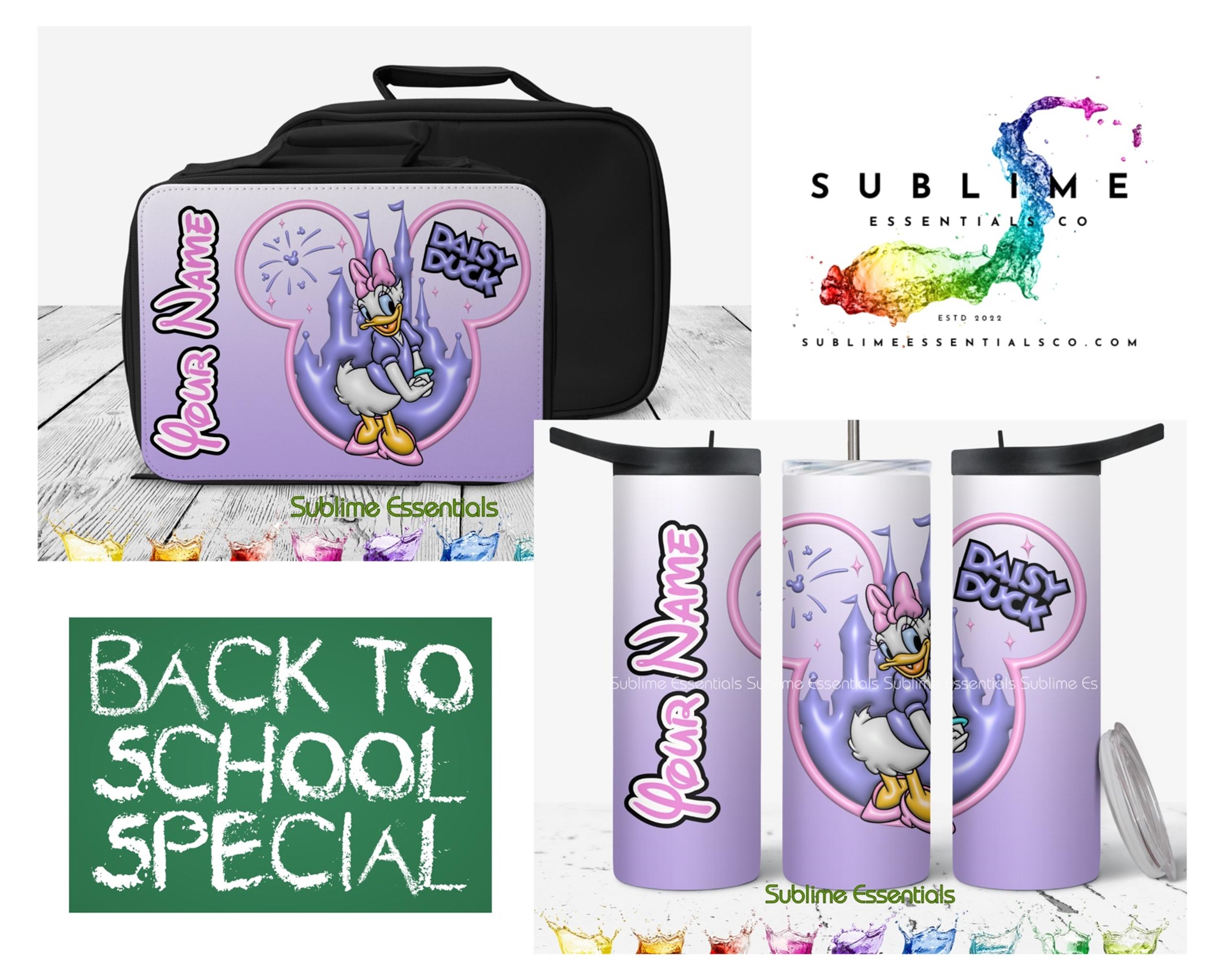 Lunchbag & Tumbler Set - Daisy Inspired "Duck Castle" Back to School SALE