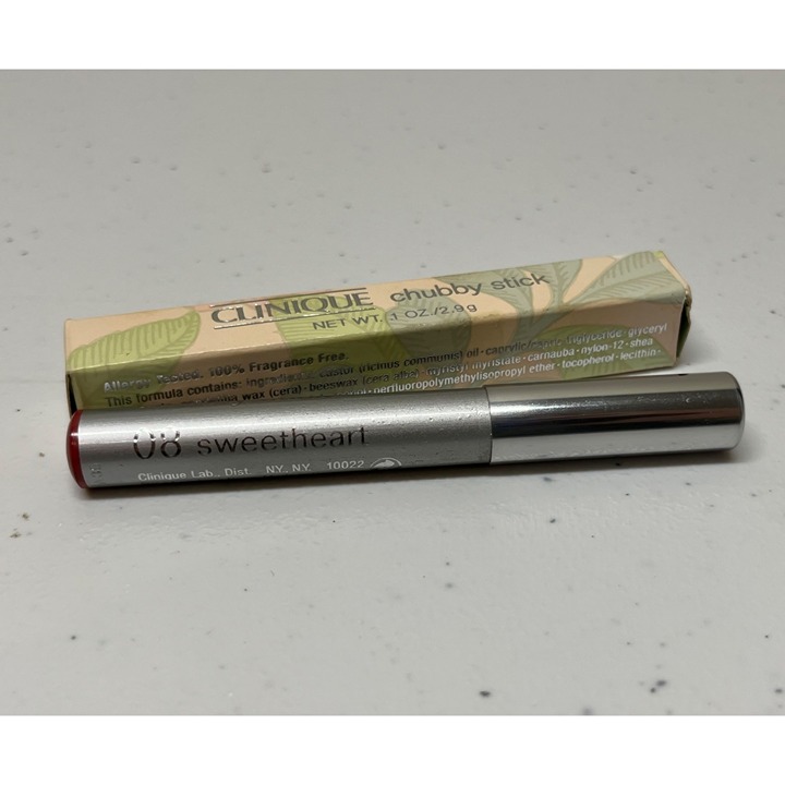 Clinique Chubby Stick Lipstick Pencil 08 Sweetheart .1oz / 2.9g Discontinued