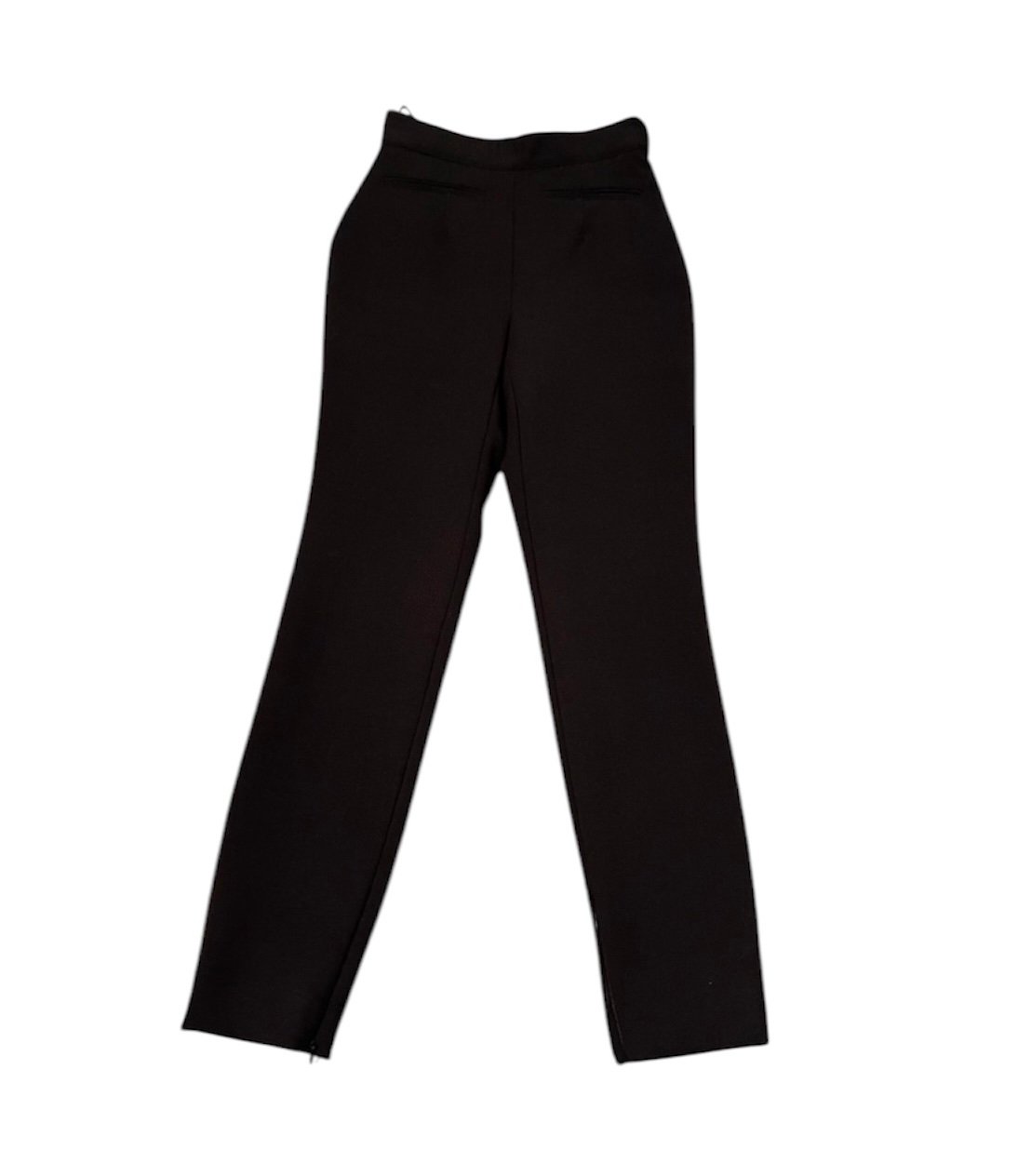 Alexander McQueen Black Skinny NWOT Wool Trousers, IT 36/XS