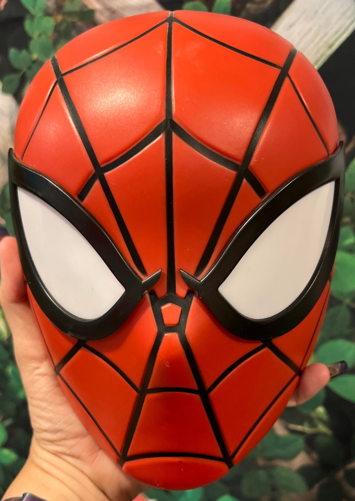Deco Marvel Ultimate Spider-Man Light Up Head 3D TESTED Works! RARE Wall Mask