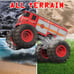 Remote Control Car, RC Fire Truck for Kids, Monster Truck Toy 2.4GHz 1:18 Scale