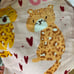 Kaleidoscope Kids Towels Bath & Hand Towel Set Pink Cute Cheetah Cat Cotton