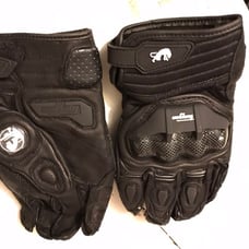 Men's Racing Carbon Fiber Genuine Leather Motorbike L Gloves Furygan