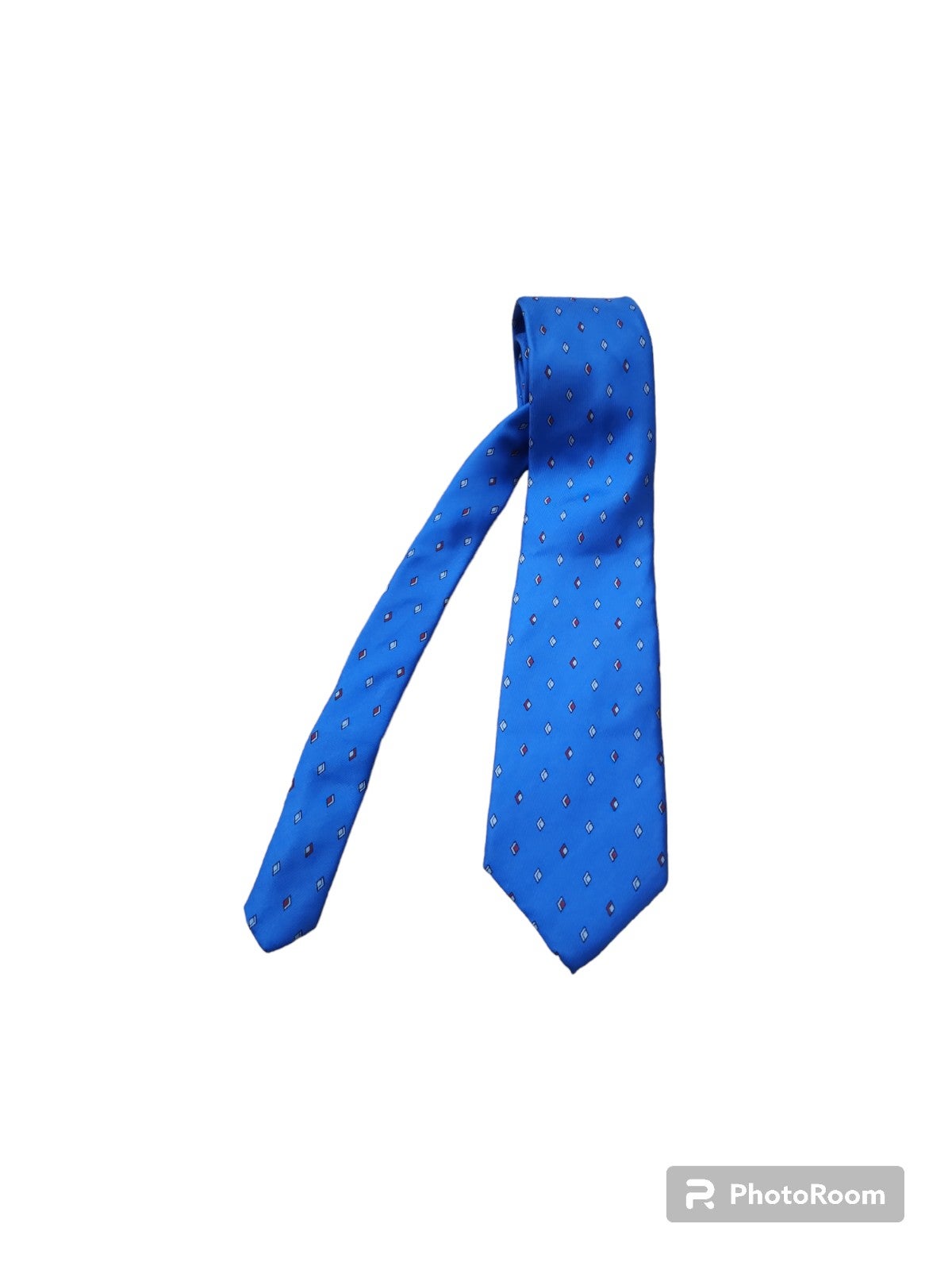 Yves Saint Laurent Vintage Diamond Print Silk Tie