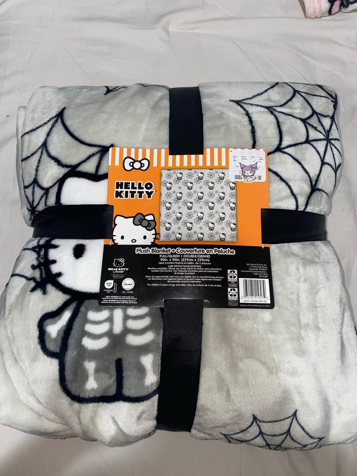Hello Kitty Skeleton Blanket