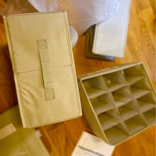 6 Shelf Closet Organizer 2 Seperateable 3-Shelf Hanging Shelves Nursery Organiz
