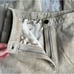 Vintage Together Cream Khaki Leather Fringe Ankle Pant Size 10