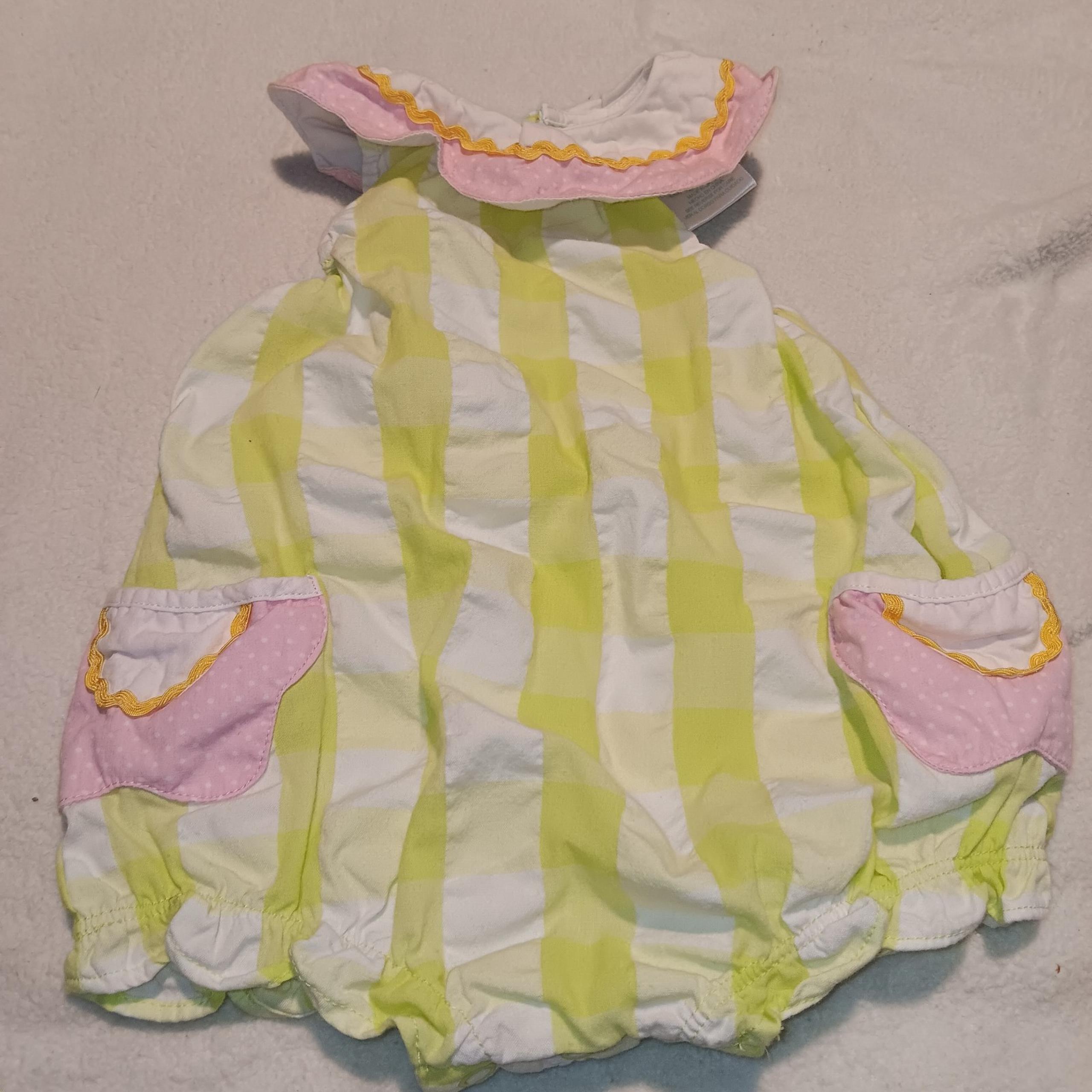 Rainbow tag okie dokie bubble romper 3 months