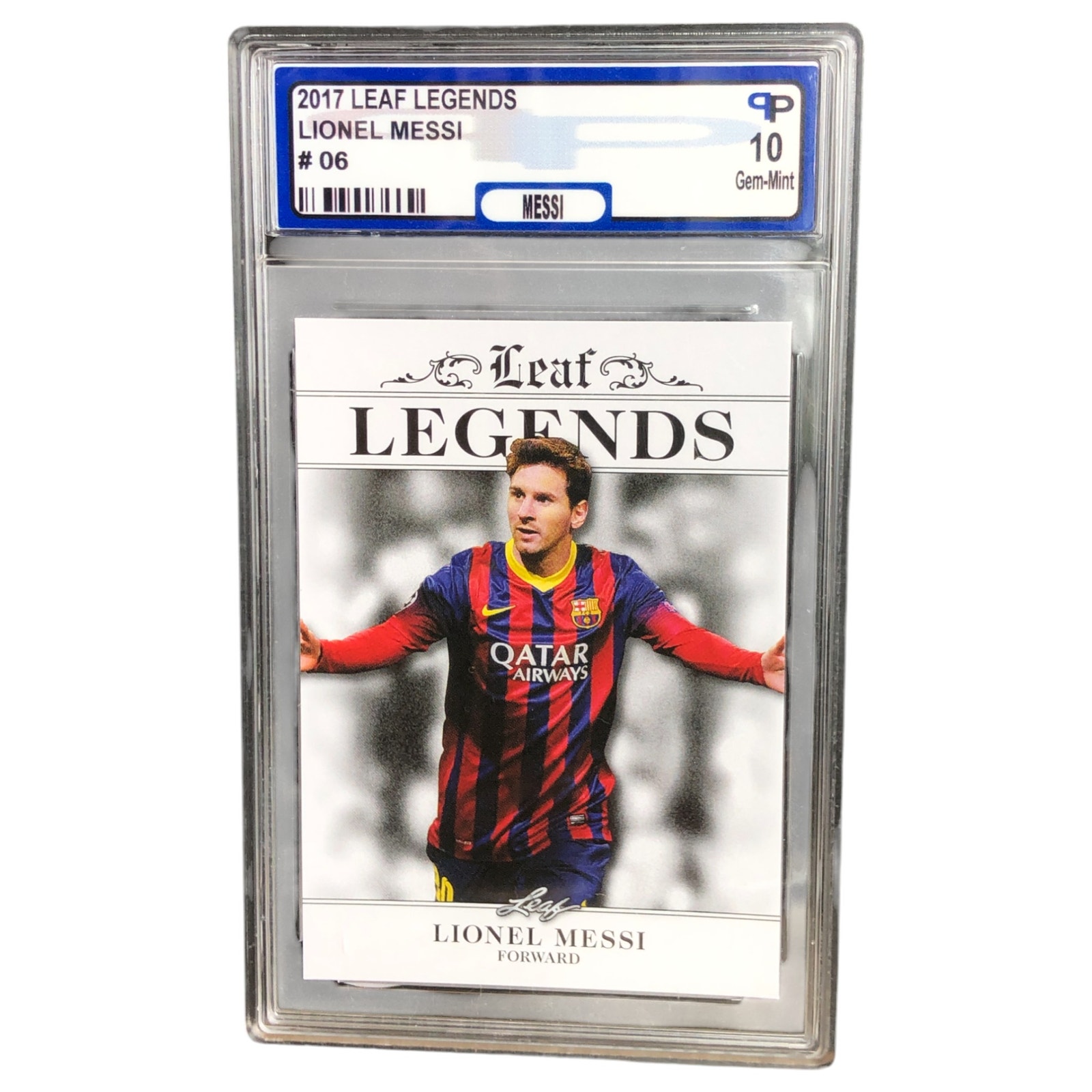 2017 Leaf Legends #06 Lionel Messi 10 Gem-Mint Barcelona