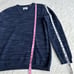 Billy Reid Wool Navy Blue V-neck Long Sleeve Sweater M