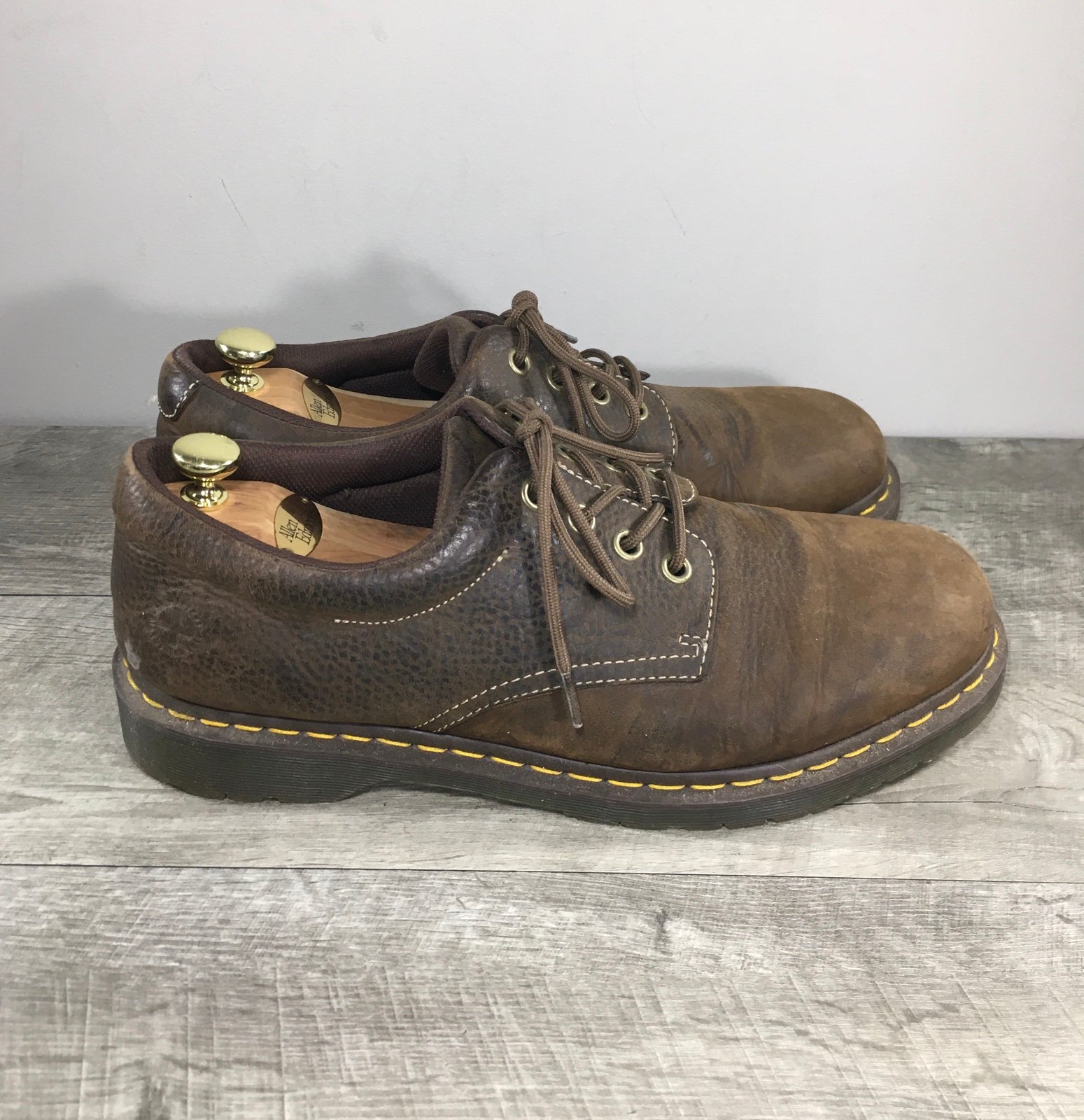 Dr. Martens Boston Docs Men’s Chunky Derby Distressed Leather Shoes UK 13 US 14