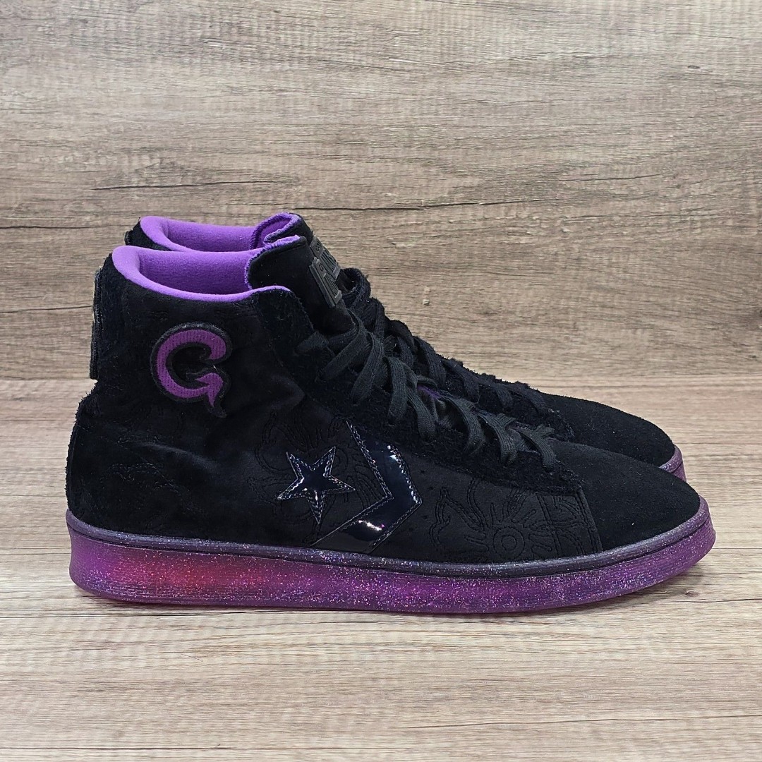 Converse All Star Pro Leather Joe Freshgood Men's Size 12 Black Suede Sneakers