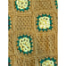 Vintage Crochet Granny Square Afghan Throw 60” X 40” Orange Yellow Brown Green
