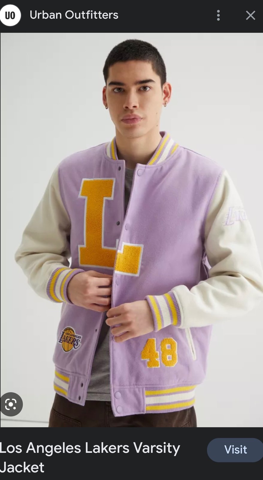 Los Angeles Lakers Varsity Jacket
