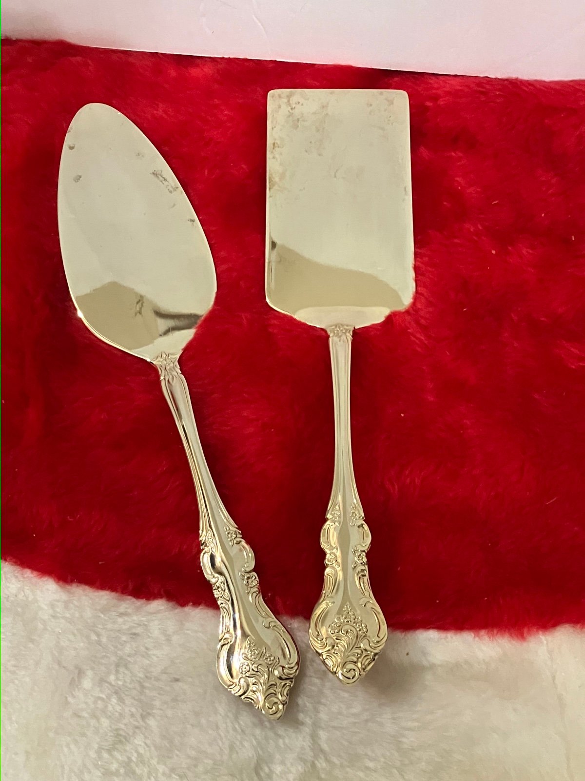 Vintage Wallace Gold Plated Cake Server and Spatula Indonesia