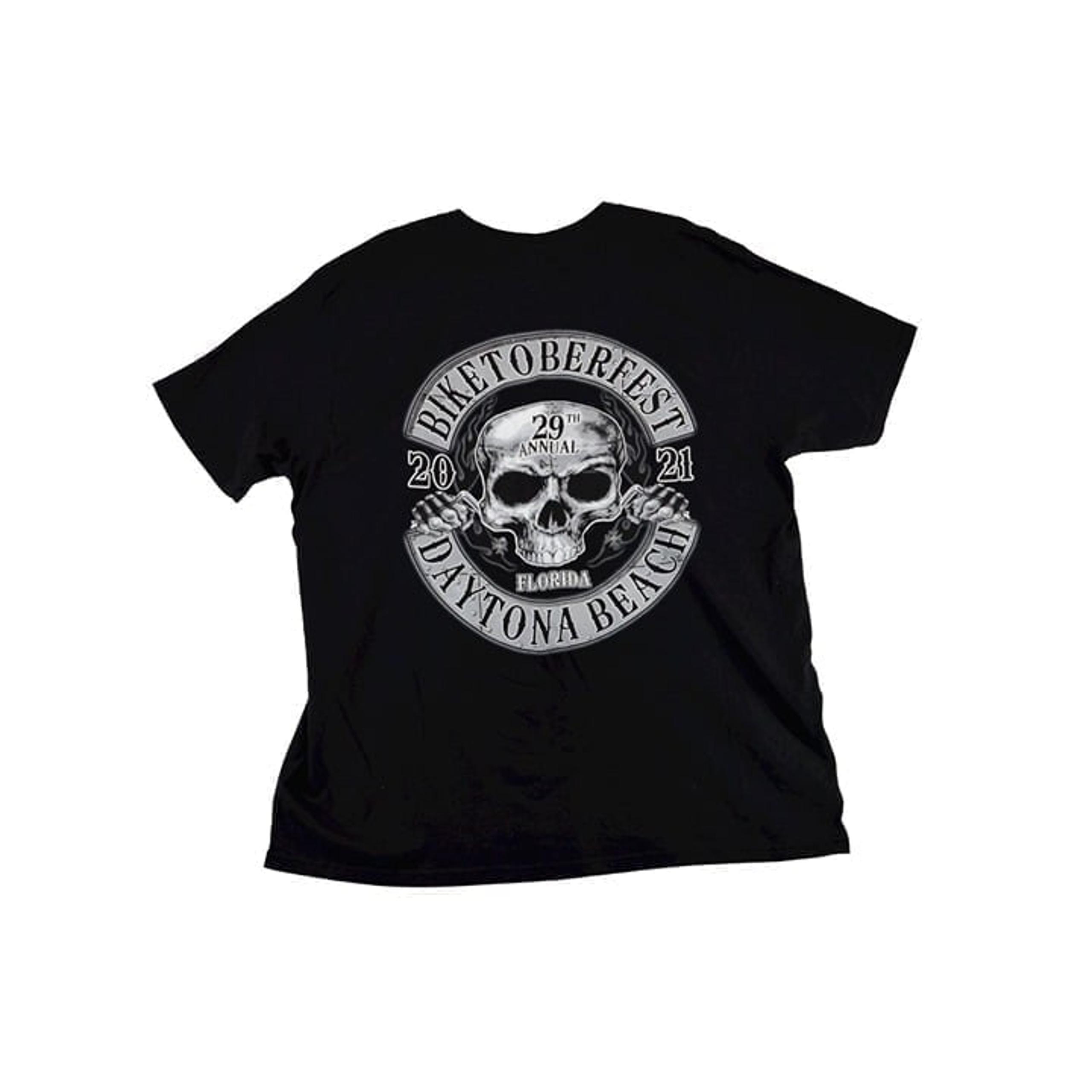 Biketober Skull Daytona Beach Motorcycle Rally Shirt Size XXL