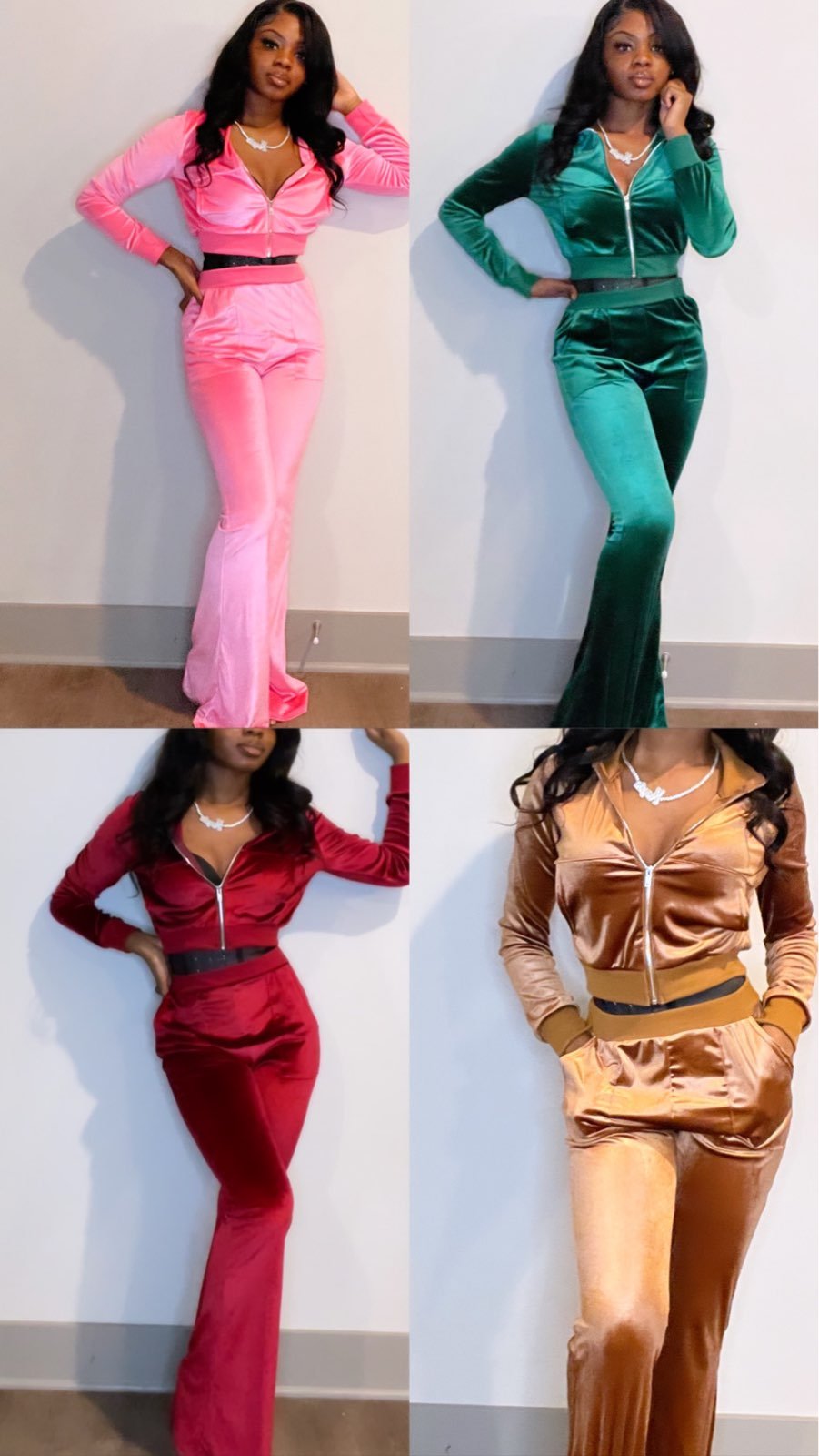 velvet tracksuits