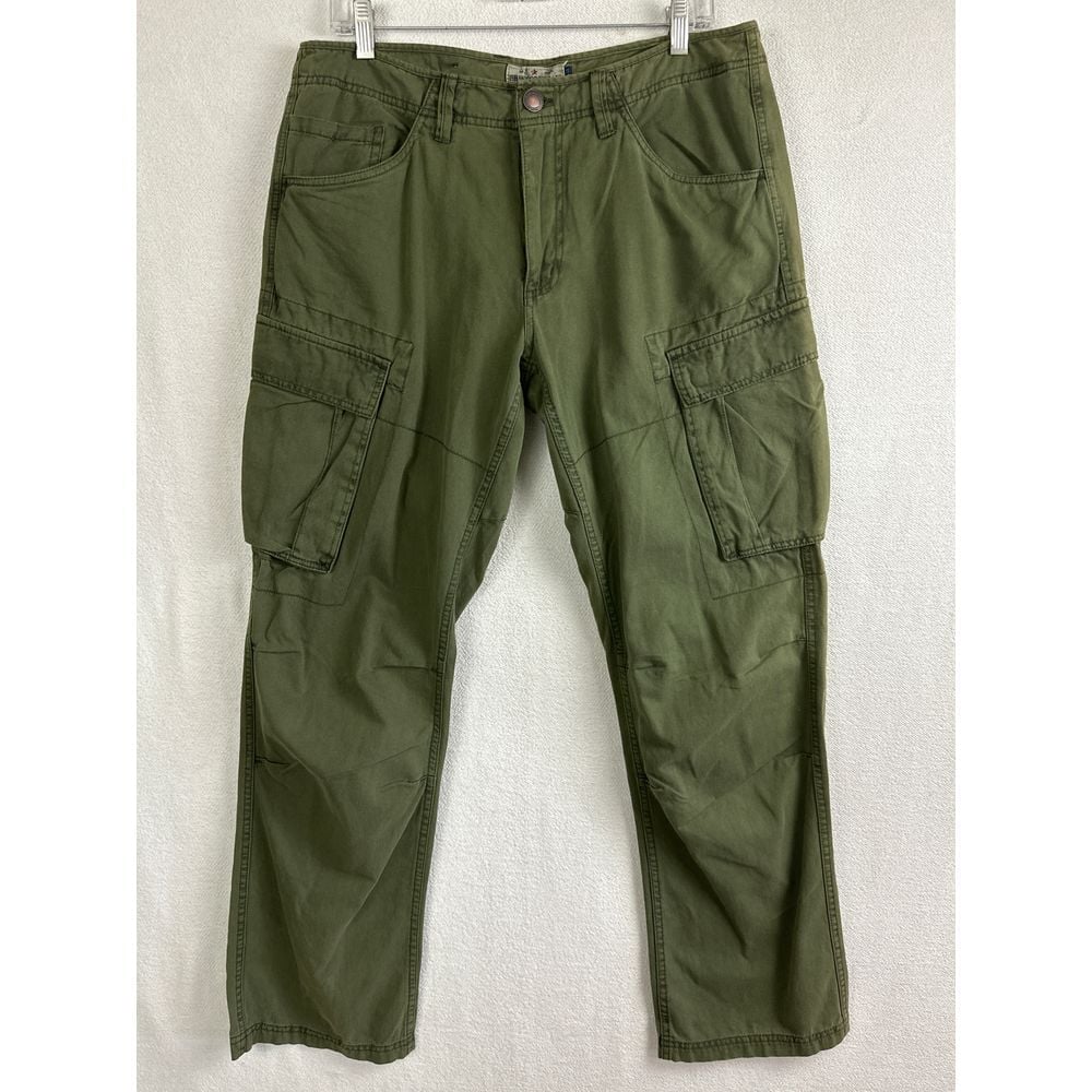 Shine Pants Men's Size 33 Cargo Style Army Denim Tailoring
