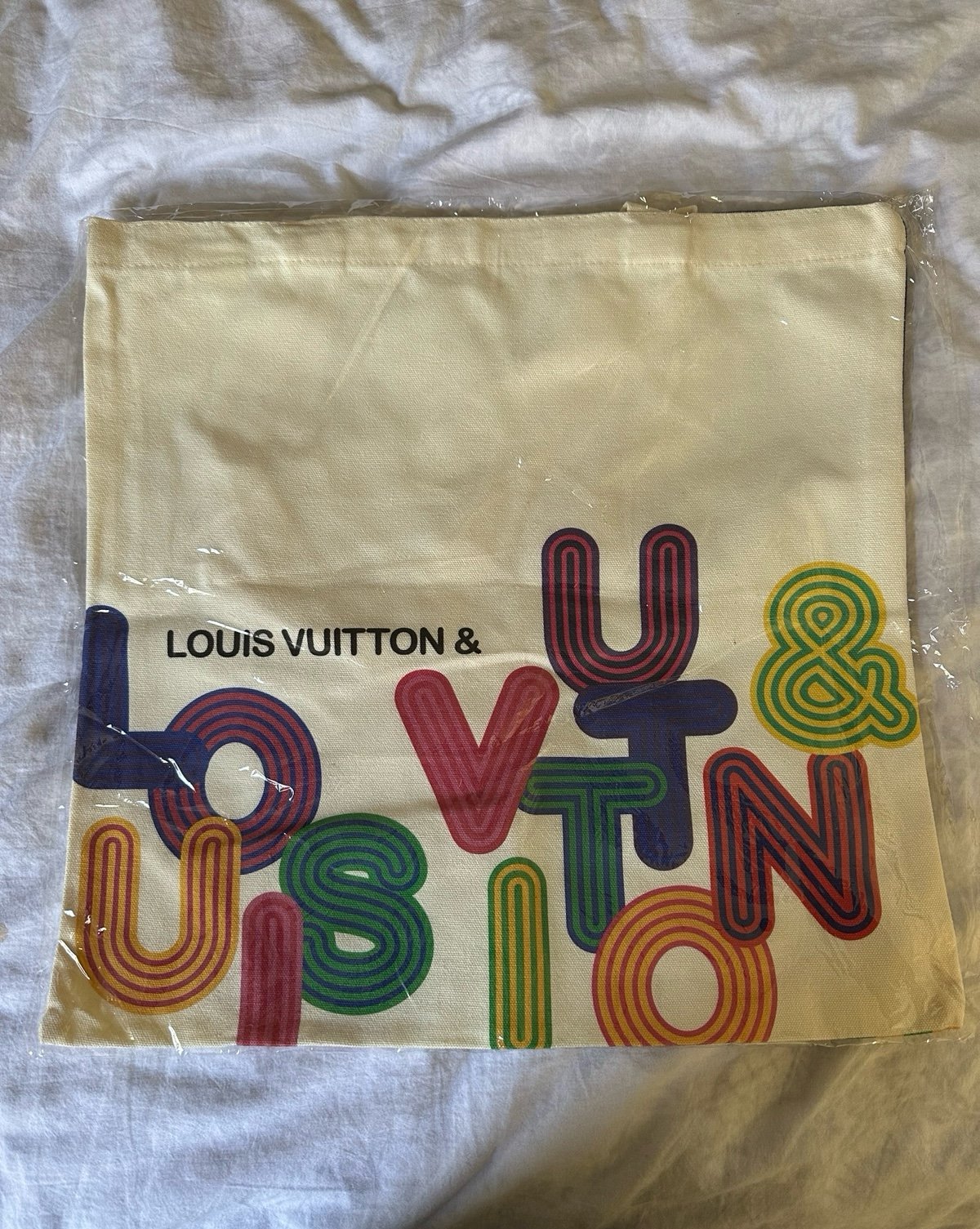 Louis Vuitton Novelty Canvas Eco Tote bag Shenzhen exhibition 2022 Limited NEW