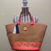 NWT Dooney & Bourke Orange Beacon Woven Leather Atlantic Tote