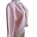 Women's Medium Vintage 70s Cardigan Sweater Sally Gee Pink Cropped Acrylic