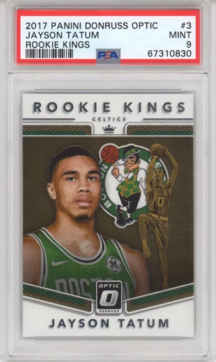 Jayson Tatum 2017 Panini Donruss Optic Rookie Kings PSA-9