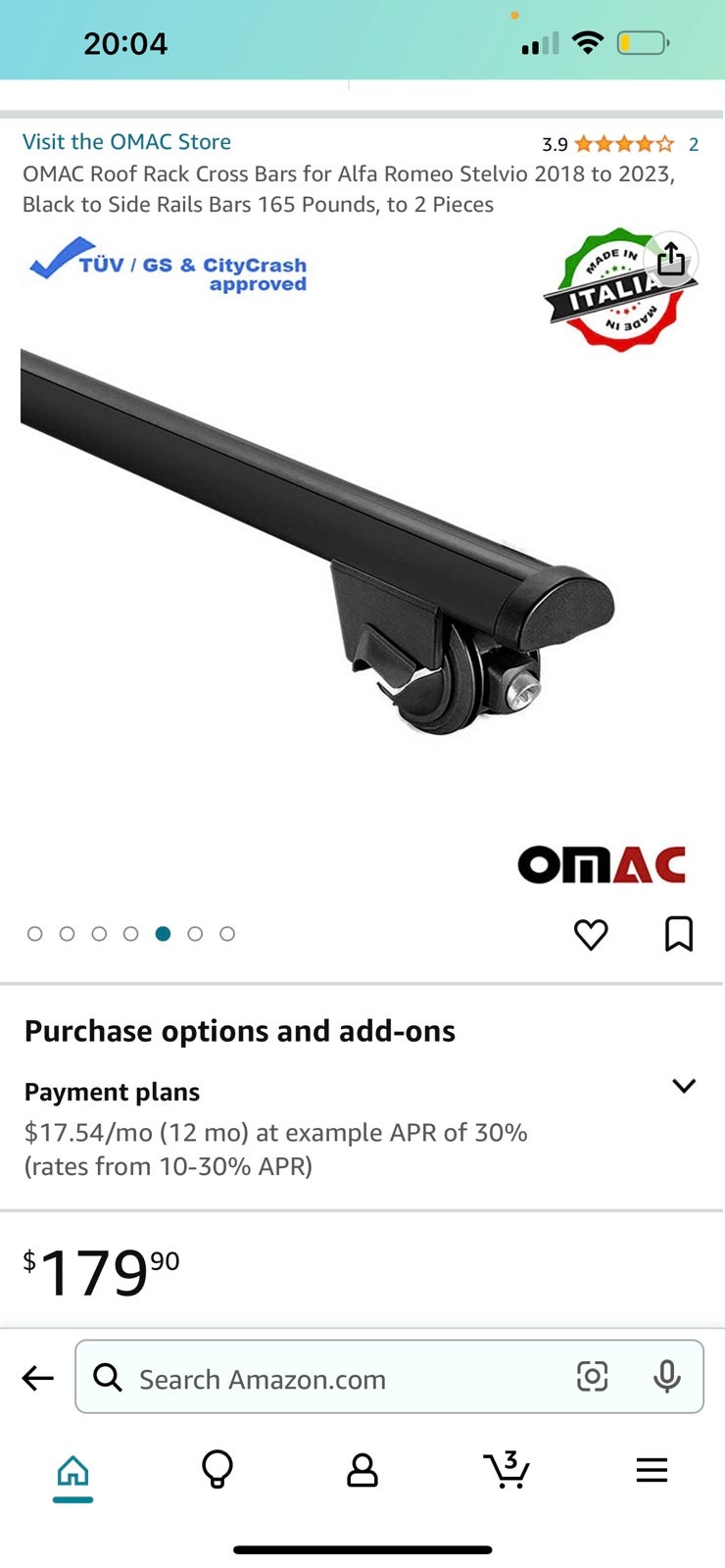 Alfa Romeo Stelvio ROOF RACK