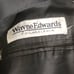 Wayne Edwards Philadelphia 50R 1-Button Jacket Black Geometric Wool Silk Italy