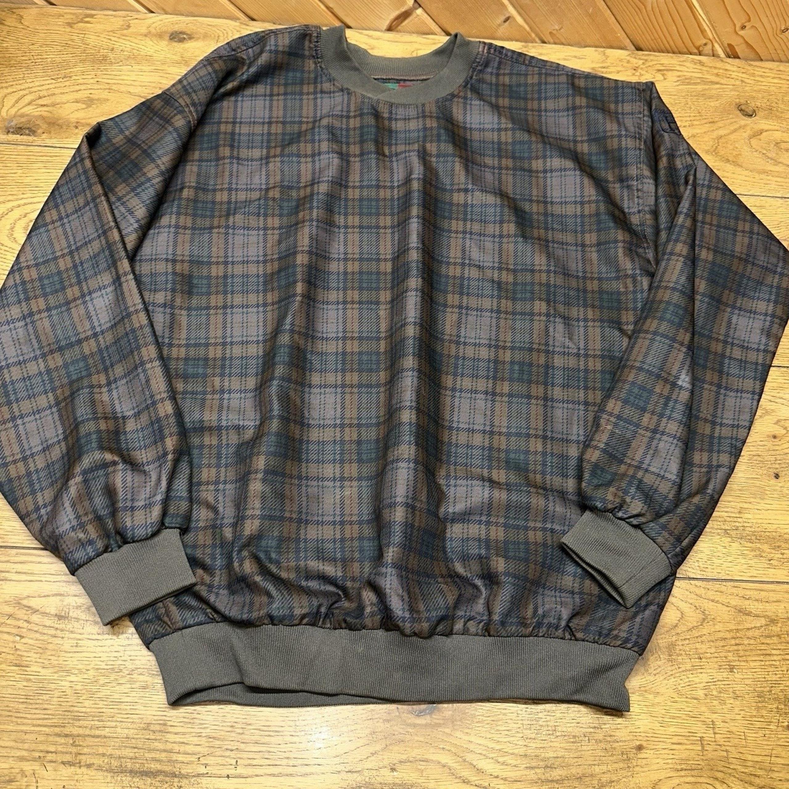 Vintage 90's Highlander Rainwear Plaid Golf Windbreaker Jacket EUC | Men's M